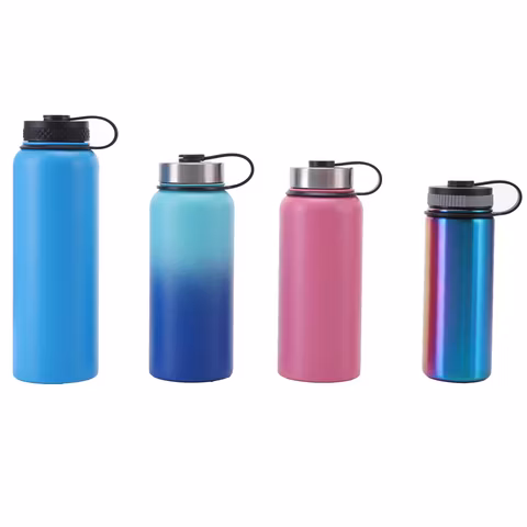 Hydro Flask Borraccia Trinkflasche Boca Larga 32oz Garrafa de Água Isolada Parede Dupla Frascos de Vácuo de Aço Inoxidável e Garrafas Térmicas