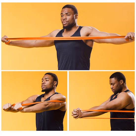 Equipamento de ginástica de estiramento pesado por atacado Powerlifting Exercício Fitness Pull UPS Faixas de resistência